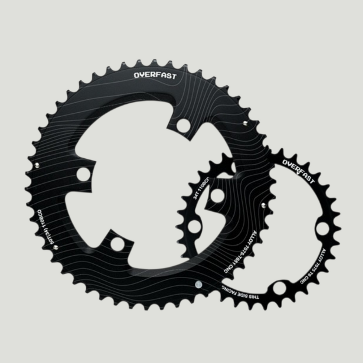 OVERFAST Hollow Alloy Chainrings