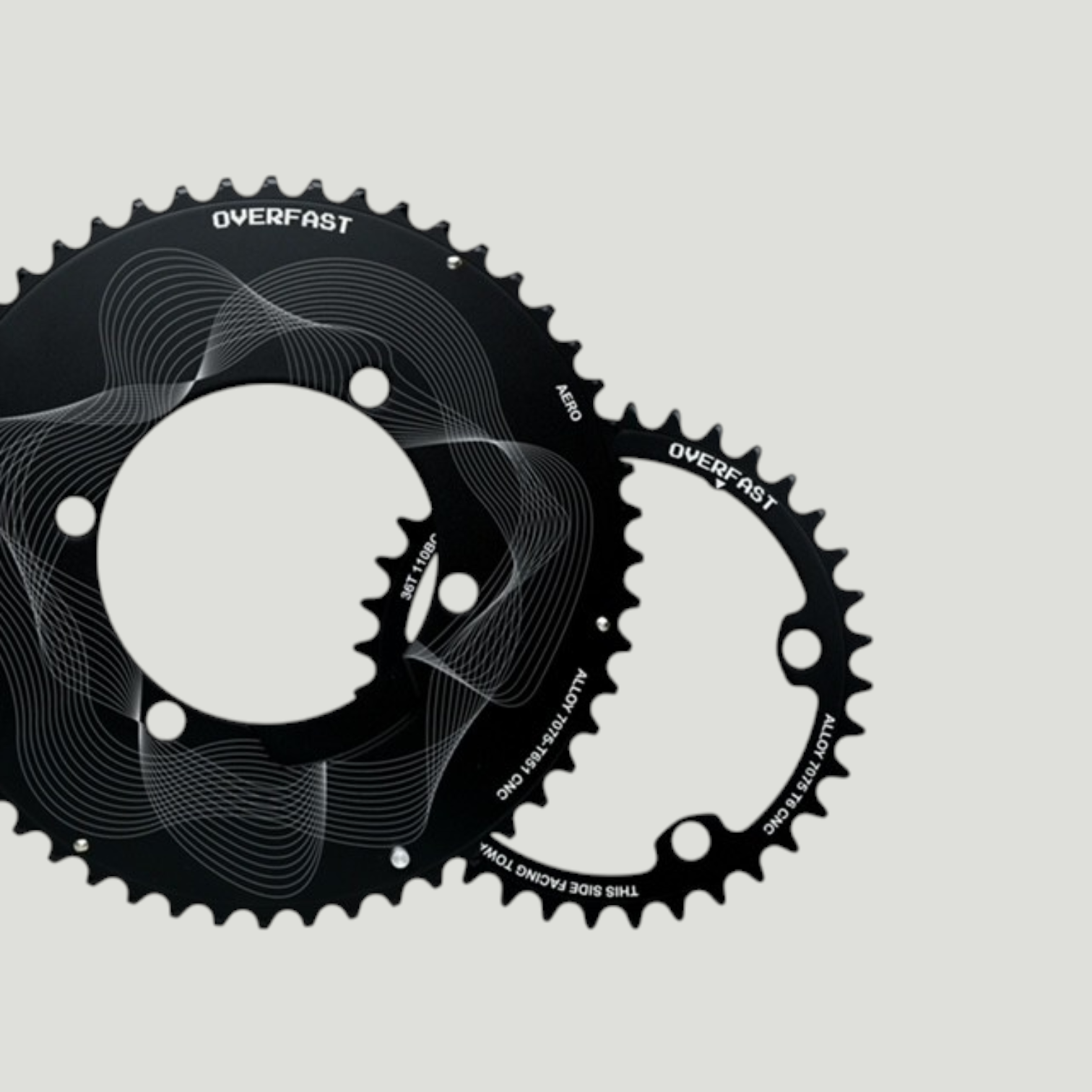 OVERFAST Aero Alloy Chainrings