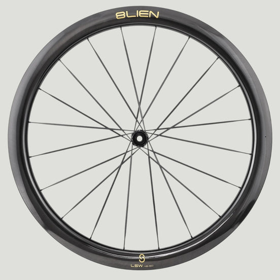 8lien L Series Wide Wheelset Front Gold Decal