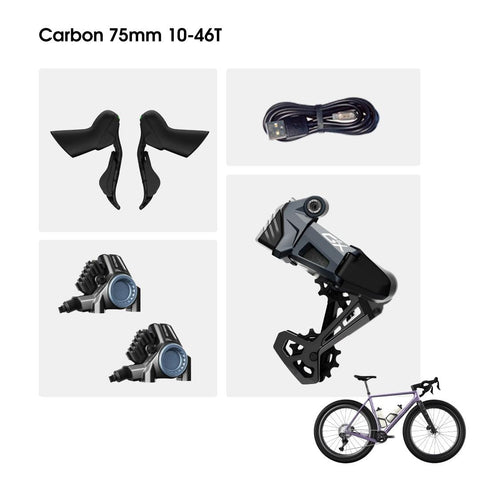 GeX 7700 Hydraulic Brake 75mm Cage (Carbon Lever)