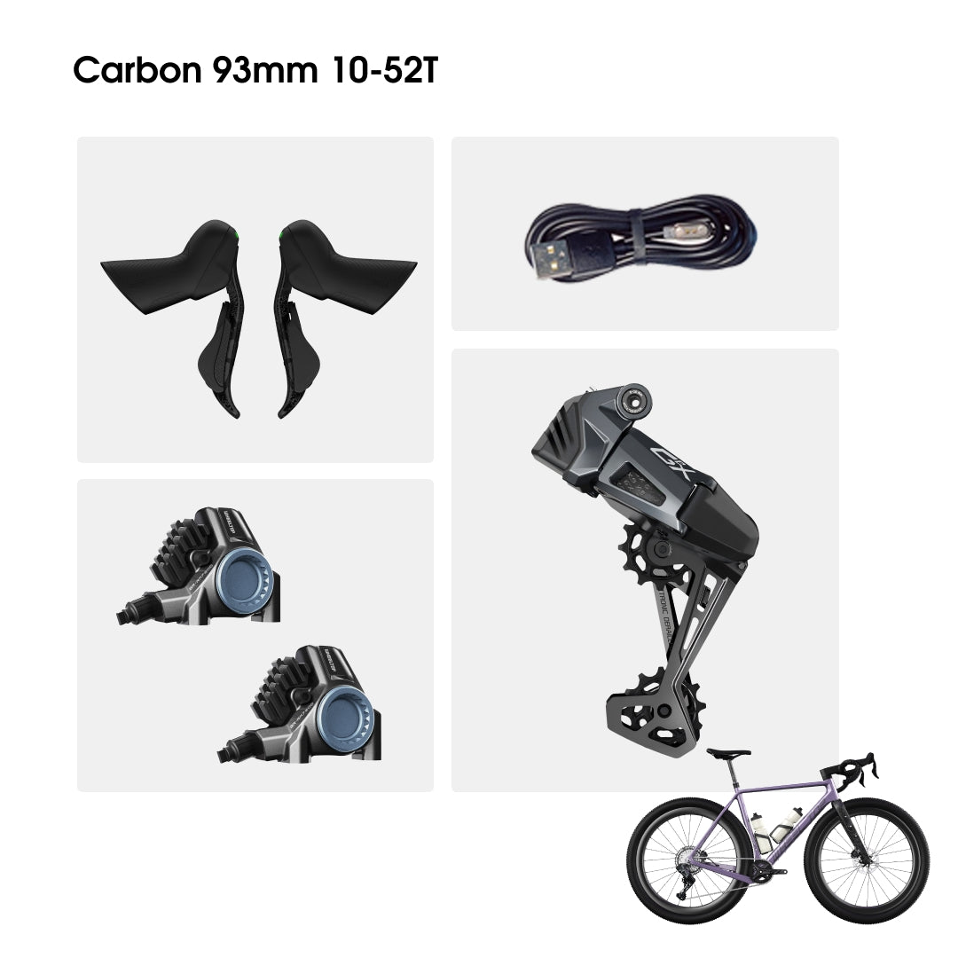 GeX 7701 Hydraulic Brake 93mm Cage (Carbon Lever)
