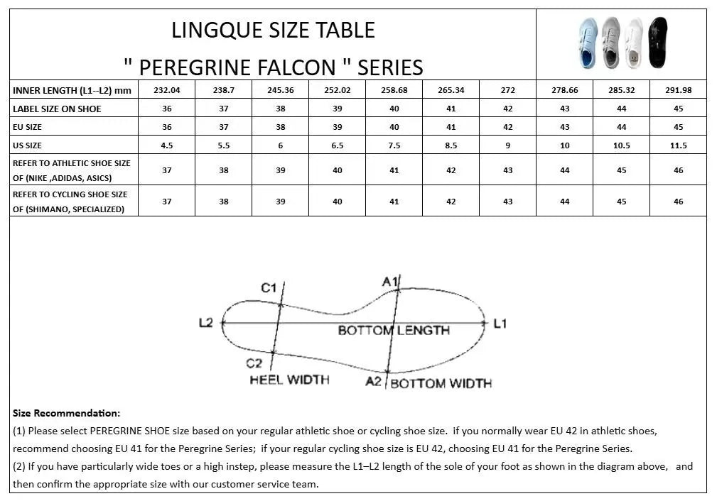 Size Guide Pf