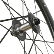 FARSPORTS Ultimate EVO5 S carbon hub flange and integrated spoke detail