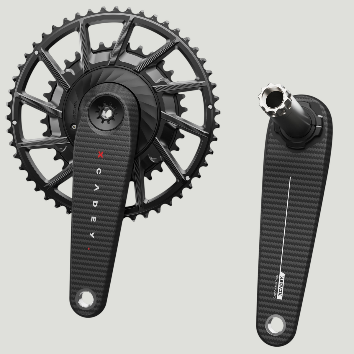 XCADEY VENTUS XPOWER Power Meter Carbon Crankset — 110 BCD-4S (with Chainring)