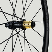 Overfast 37mm carbon road wheel rear view