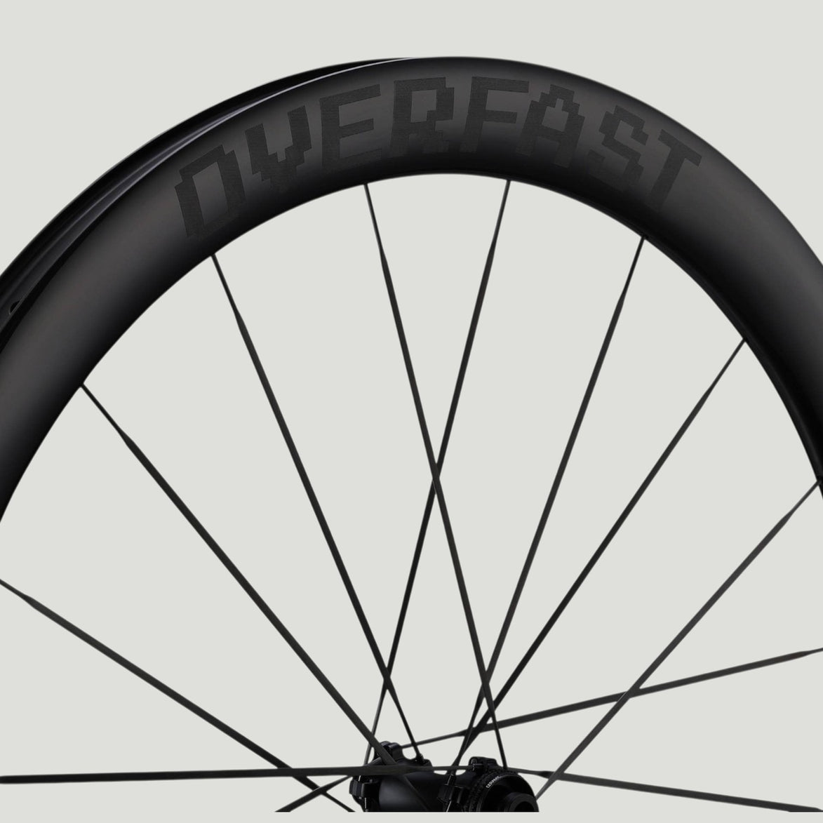 Overfast 50mm carbon road wheel with deep section rim