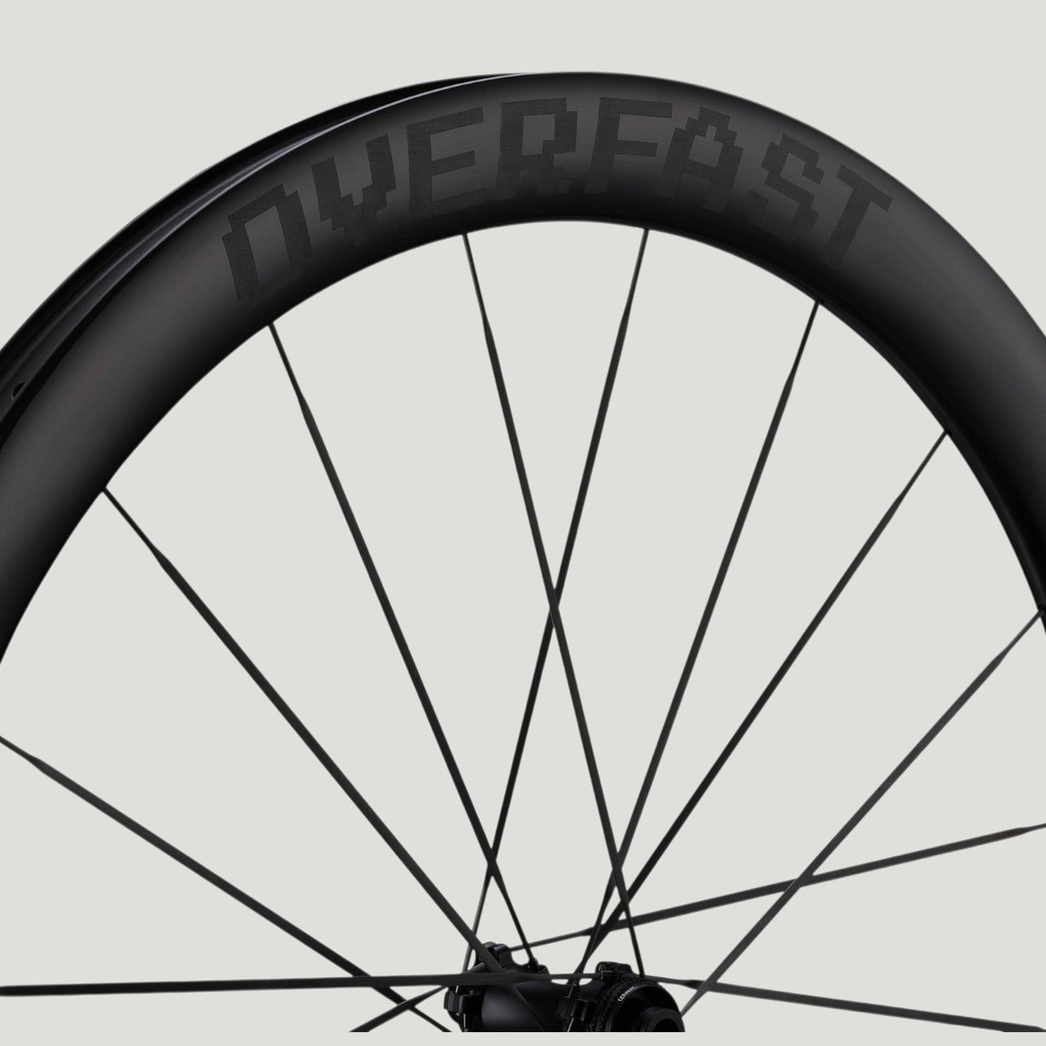 Overfast 50mm carbon road wheel with deep section rim