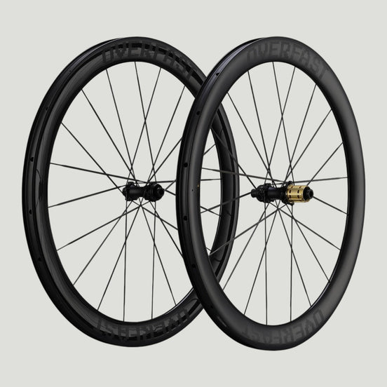 Overfast 50mm carbon road wheel with deep section rim