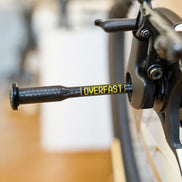 Overfast Ultralight Thru Axle Inserting Into Frame