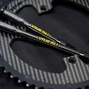 Overfast Ultralight Thru Axle With Carbon Fibre Crank Close Up View