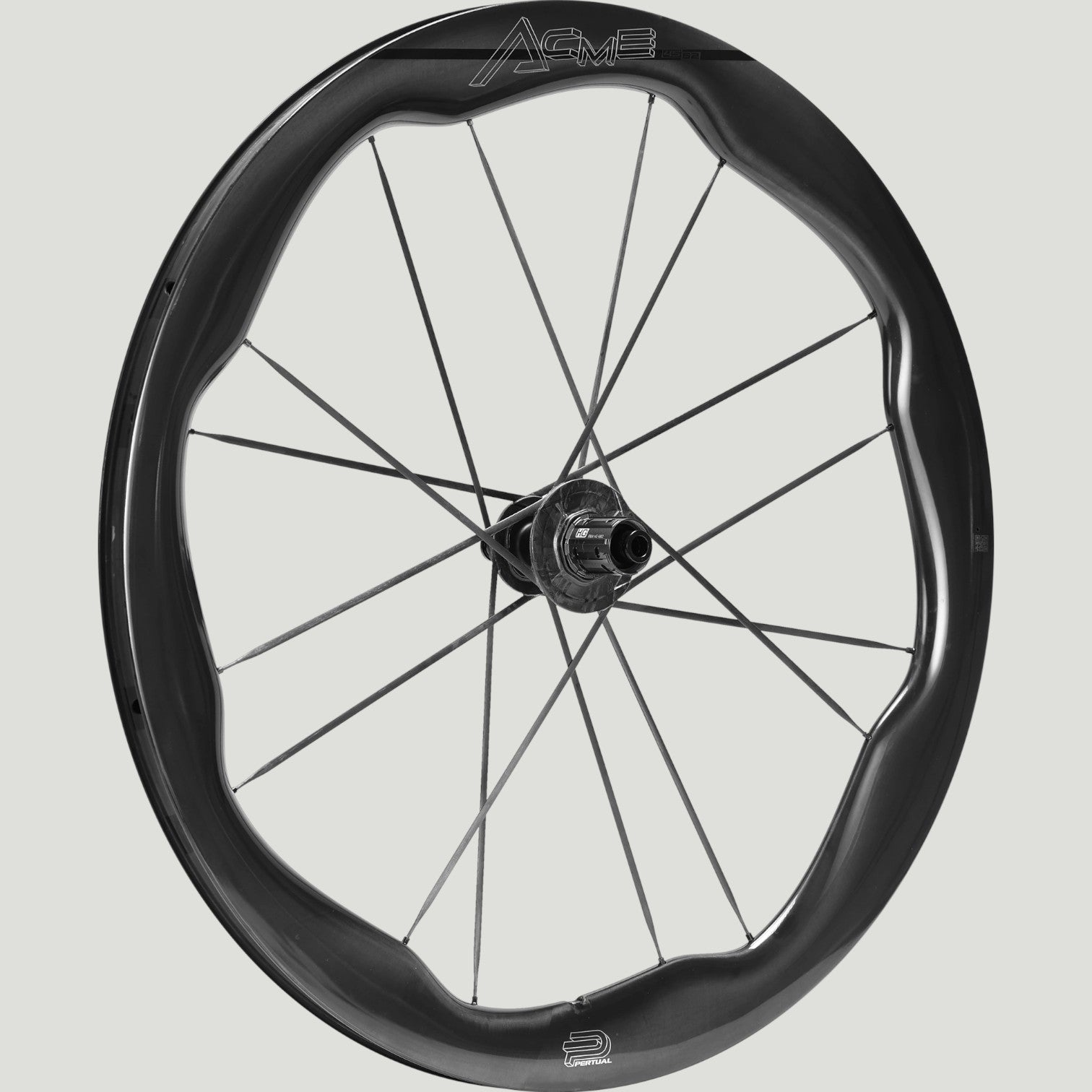Pertual Acme Carbon Wheelset Rear Angled View