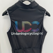 Underdogs Black Fleece-Lined Vest