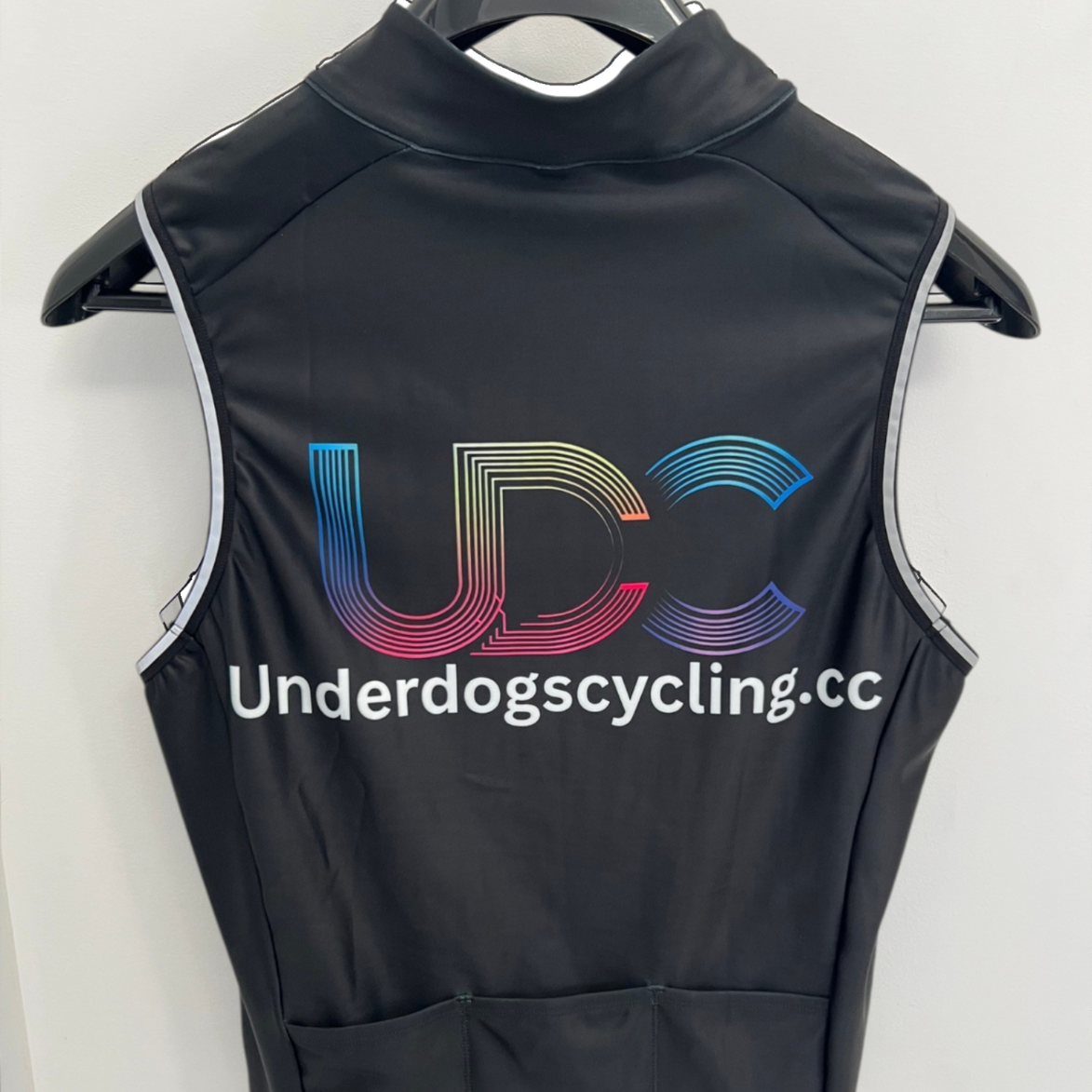 Underdogs Black Fleece-Lined Vest