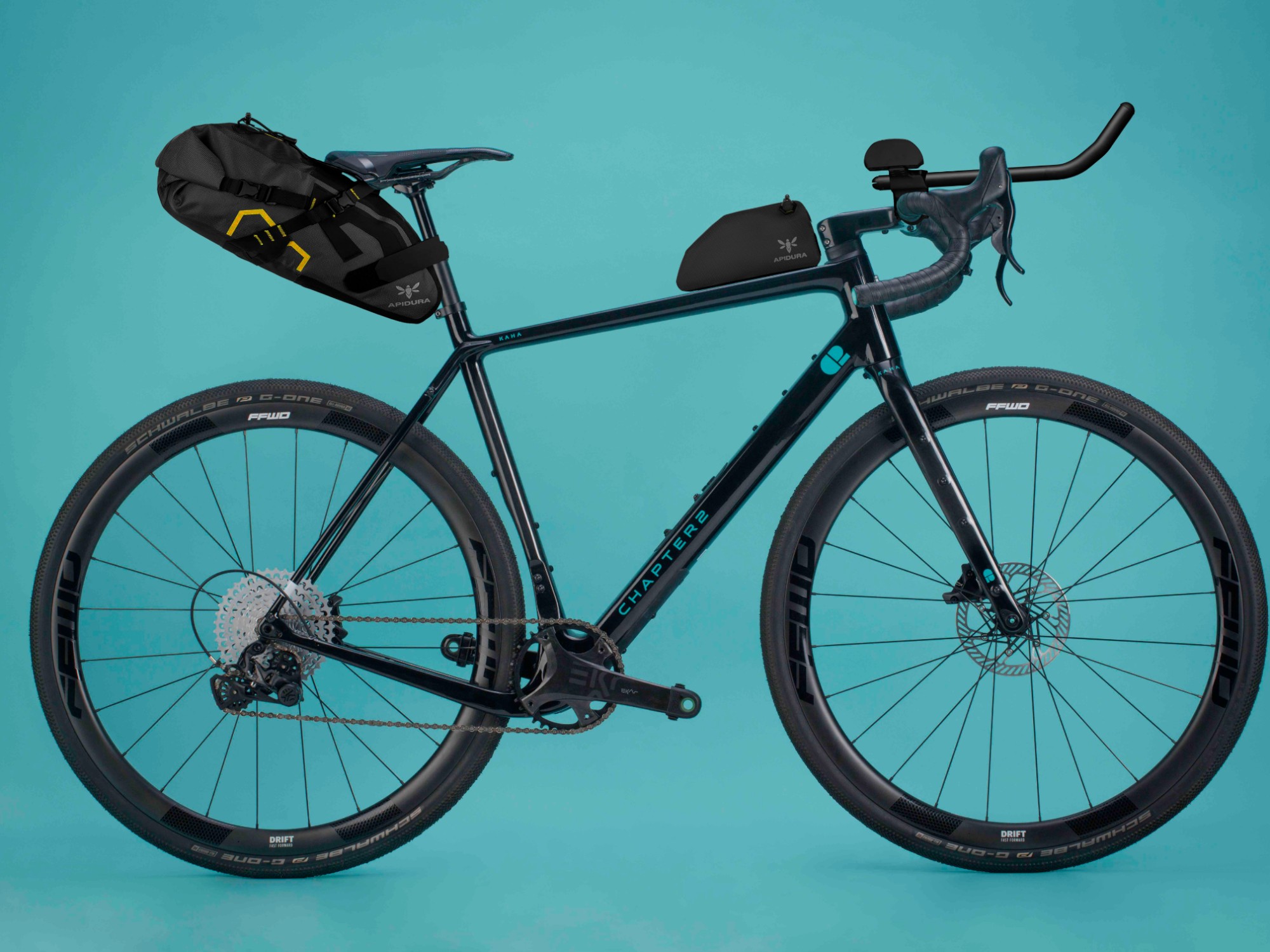 Chapter2 KAHA gravel bike with bikepacking gear