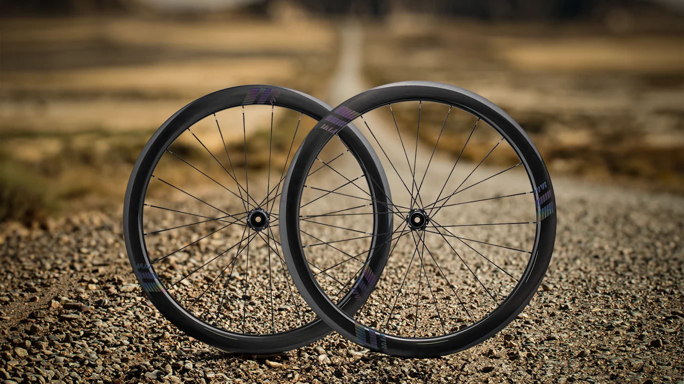 Farsports Gravel X Series carbon wheelset with Berd spokes and star-ratchet hubs