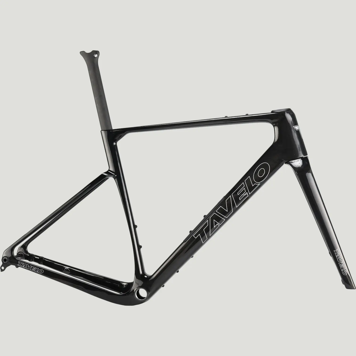 Tavelo grow frameset black side view