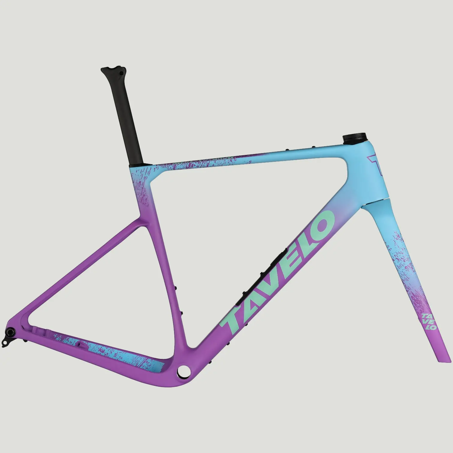 Tavelo grow frameset teal purple side view